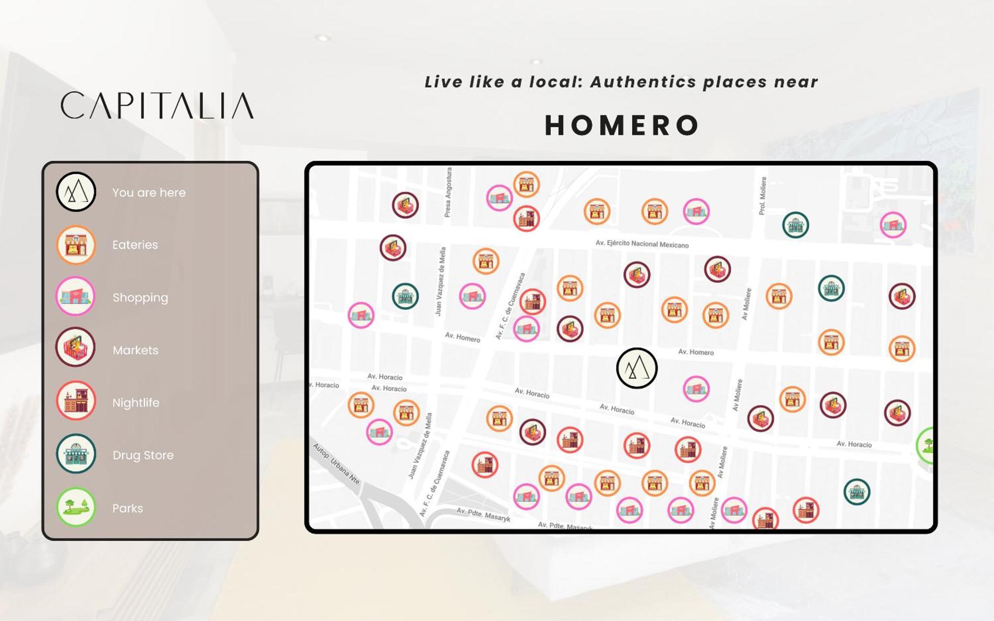 Capitalia - Luxury Apartments - Homero Cidade do México Exterior foto